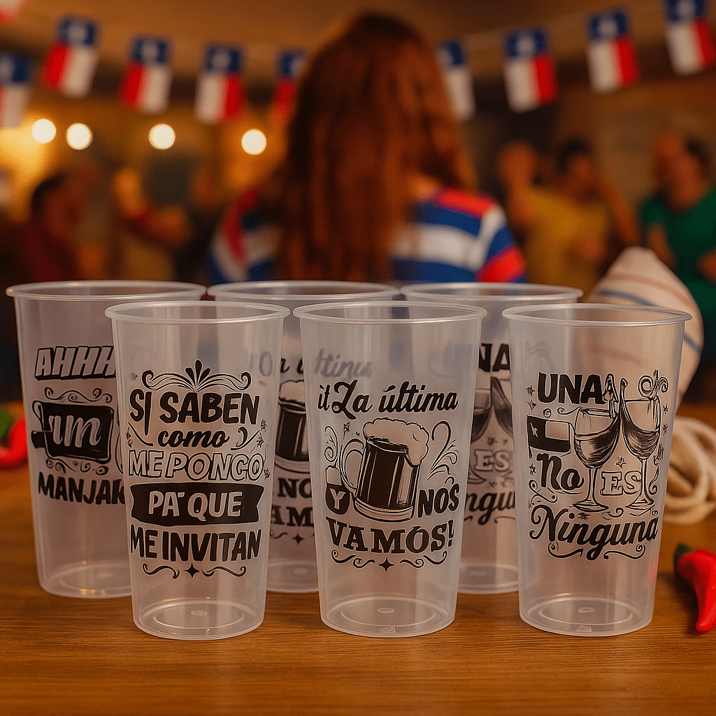 Pack Vasos Reutilizables ¡Fiestas Patrias! 500 ml