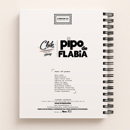 Cuaderno Lettering Chile – Pipo de Flabia