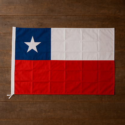 Bandera Chilena 90×140 cm – Sin Ella Arriesgas Multa