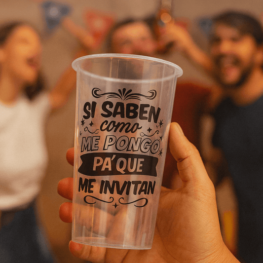 Vaso Reutilizable Fiestas Patrias !Si saben como me pongo! 500 ml